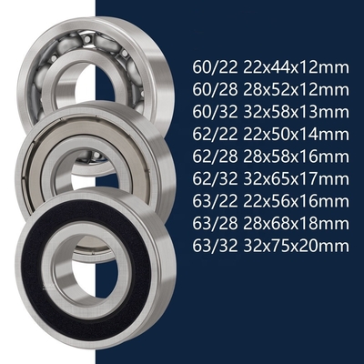 Deep Groove Ball Bearing 60/22 60/28 60/32 62/22 62/28 62/32 63/22 63/28 63/32 for Mining