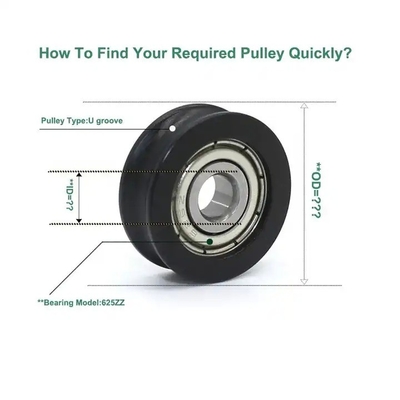Deep Groove Ball Bearing POM Wheel 698 Nylon Roller for Smooth Running in Fitness Equipment