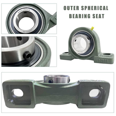 Customized Seated Outer Spherical Bearings UCP Imperial 2 1/2&quot; Metric 63.5mm with Real