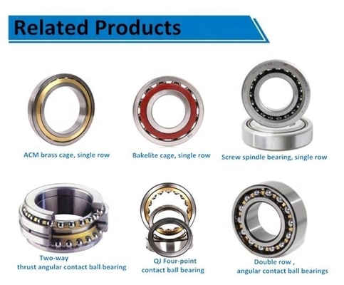 7205 7206 7207 7208 7209 7210 Angular Contact Ball Bearing Custom Size GCR15 P5/P4/P2