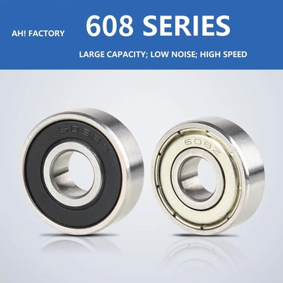 Long Life 608 Series Deep Groove Ball Bearing for Machinery Plastic Tube P0 P6 P5 P4 P2