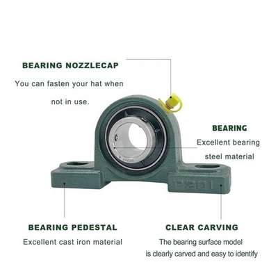 Vibration V1 V2 V3 V4 Large Housing Pillow Block Bearing UCP211-32