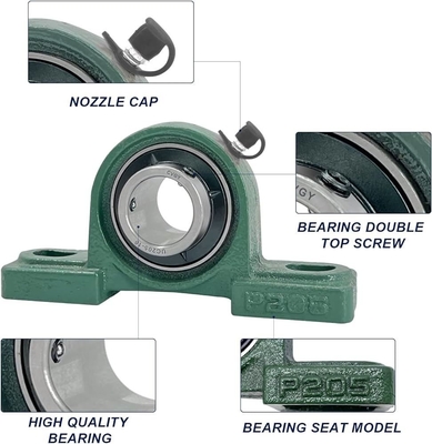 Chrome Steel GCr15 Large Housing 2-1/2&quot; Pillow Block Bearing UCP213-40 Precision Rating P0P6P5P4P2