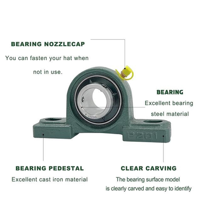 Stable Performance UCP202 Pillow Block Bearing Low Voice and Oil Grease Lubrication