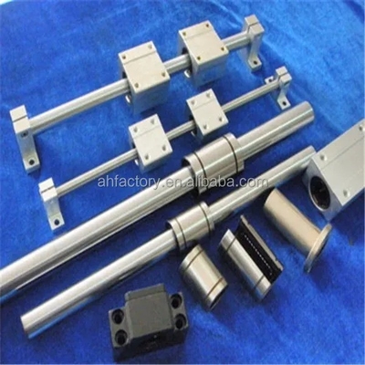 Customizable Length CNC Aluminum Round Linear Guide Rail SBR12 with SBR30UU Slide Block