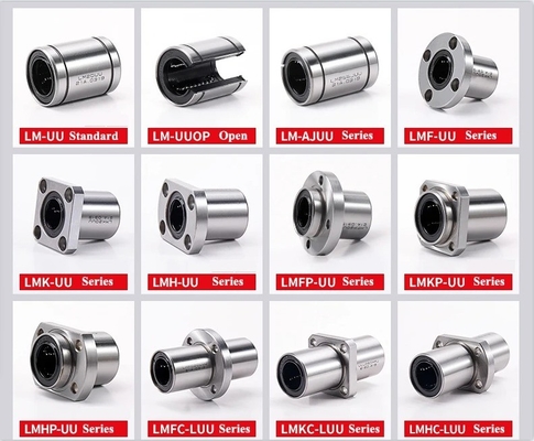 Oil Grease LM8UU Linear Bushing CNC Linear Ball Bearings for Rods Liner Rail Linear Shaft Parts