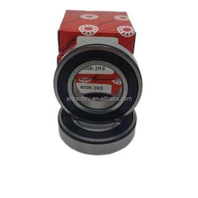 Motorcycle Deep Groove Ball Bearings 6006-2RS Copper Cage and ISO9001 2008 Certified