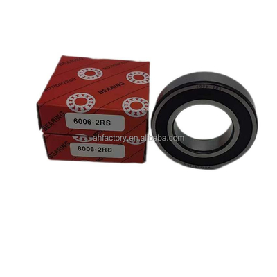 Motorcycle Deep Groove Ball Bearings 6006-2RS Copper Cage and ISO9001 2008 Certified