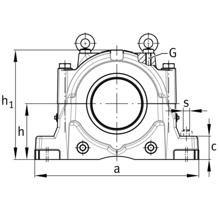 SNS3036-H-D Pillow Block Bearing Units for Rolling Mill and Construction Machinery