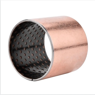 Metric Plain Sintered Bronze Bush Bearing 35*68*55mm for Business Scope in Brown