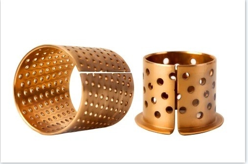 Metric Plain Sintered Bronze Bush Bearing 35*68*55mm for Business Scope in Brown