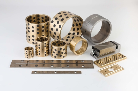 Metric Plain Sintered Bronze Bush Bearing 35*68*55mm for Business Scope in Brown