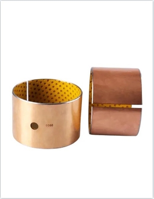 Metric Plain Sintered Bronze Bush Bearing 35*68*55mm for Business Scope in Brown