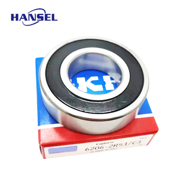 Bore Size 0 30 mm S K F Deep Groove Ball Bearings 6206-2RS1/C3 for Performance