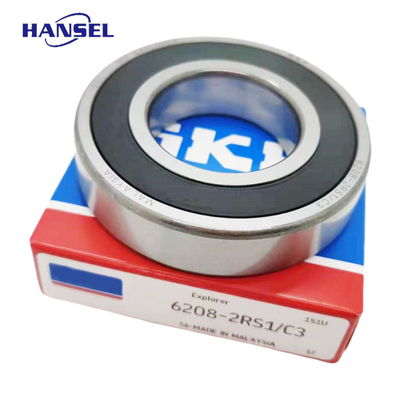 Oil Grease Lubrication BALL 6208 2RS1/C3 S K F Deep Groove Ball Bearings for Serviceable