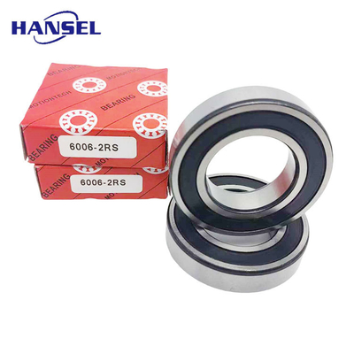 Chrome Steel/GCr15 Stainless Steel Deep Groove Ball Bearing 6006-2RS 30mm Bore Size