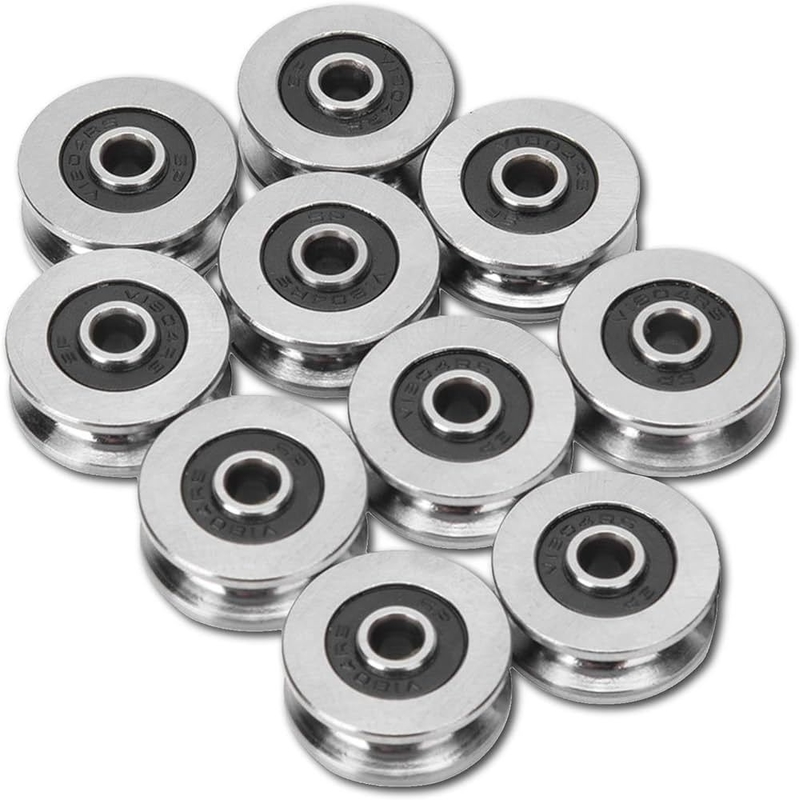 625 High Friction Plastic Ball Bearings U-Shaped Rubber Bearing Seals Type ZZ 5*16*5mm