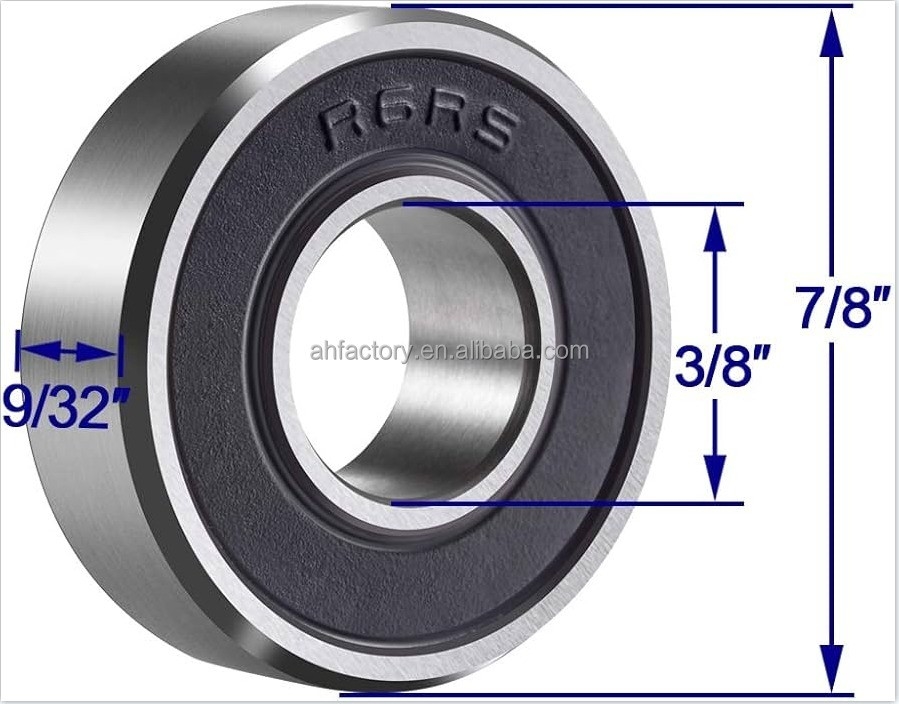 Imperial Miniature Bearing R6-2RS C3 Clearance 3/8&quot;x7/8&quot;x9/32&quot; Stable Performance