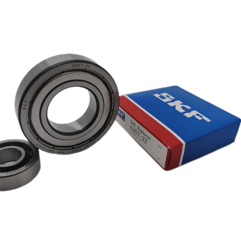 Double Row Auto Unidade do Rolamento S. K.F 6207 ZZ Durable Deep Groove Ball Bearings