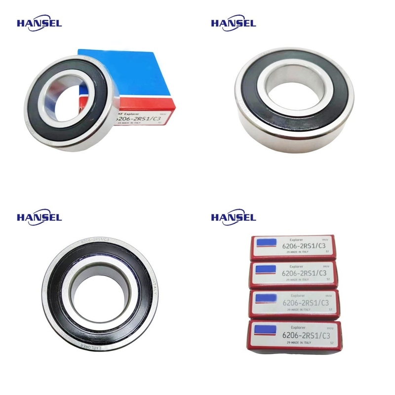 6206-2RS1/C3 Deep Groove Ball Bearings for Construction Machinery and Rolling Mills