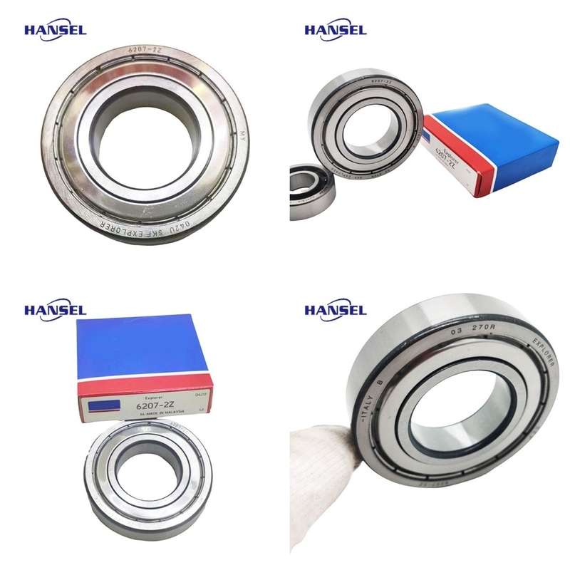 6207 ZZ Series Deep Groove Ball Bearings with Z1V1 Vibration and P5 Precision Rating